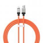 Cablu pentru incarcare si transfer de date Baseus CoolPlay, USB/Lightning, 2.4A, 1m, Portocaliu 2 - lerato.ro