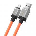 Cablu pentru incarcare si transfer de date Baseus CoolPlay, USB/Lightning, 2.4A, 1m, Portocaliu 5 - lerato.ro