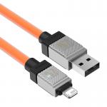 Cablu pentru incarcare si transfer de date Baseus CoolPlay, USB/Lightning, 2.4A, 1m, Portocaliu