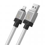 Cablu pentru incarcare si transfer de date Baseus CoolPlay, USB/Lightning, 2.4A, 1m, Alb 7 - lerato.ro