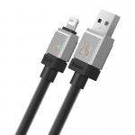 Cablu pentru incarcare si transfer de date Baseus CoolPlay, USB/Lightning, 2.4A, 2m, Negru