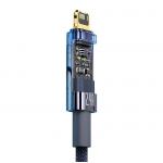 Cablu pentru incarcare si transfer de date Baseus Explorer Auto Power Off, USB/Lightning, 2.4A, 1m, Albastru 7 - lerato.ro