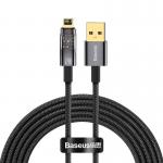 Cablu pentru incarcare si transfer de date Baseus Explorer Auto Power Off, USB/Lightning, 2.4A, 2m, Negru 2 - lerato.ro
