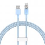 Cablu pentru incarcare si transfer de date Baseus Explorer, USB/Lightning, 2.4A, 1m, Albastru