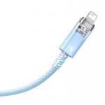 Cablu pentru incarcare si transfer de date Baseus Explorer, USB/Lightning, 2.4A, 2m, Albastru 6 - lerato.ro