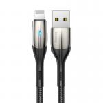 Cablu pentru incarcare si transfer de date Baseus Horizontal, USB/Lightning, LED, 1.5A, 2m, Negru 7 - lerato.ro