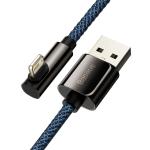 Cablu pentru incarcare si transfer de date Baseus Legend Elbow, USB/Lightning, 2.4A, 1m, Albastru 7 - lerato.ro