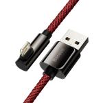 Cablu pentru incarcare si transfer de date Baseus Legend Elbow, USB/Lightning, 2.4A, 2m, Rosu