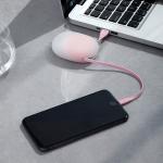 Cablu pentru incarcare si transfer de date Baseus Let's Go Little Reunion, USB/Lightning, 2A, 1m, Roz/Transparent 3 - lerato.ro