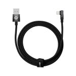 Cablu pentru incarcare si transfer de date Baseus MVP 2 Elbow, USB/Lightning, Quick Charge, 2.4A, 2m, Negru 2 - lerato.ro