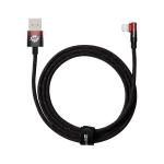 Cablu pentru incarcare si transfer de date Baseus MVP 2 Elbow, USB/Lightning, Quick Charge, 2.4A, 2m, Rosu 2 - lerato.ro
