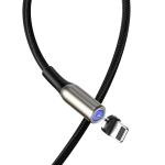 Cablu pentru incarcare si transfer de date Baseus Magnetic Zinc, USB/Lightning, 2A, 1m, Negru