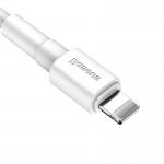 Cablu pentru incarcare si transfer de date Baseus Mini, USB/Lightning, 2.4A, 1m, Alb 8 - lerato.ro