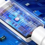 Cablu pentru incarcare si transfer de date Baseus Mini, USB/Lightning, 2.4A, 1m, Alb 7 - lerato.ro