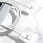 Cablu pentru incarcare si transfer de date Baseus Mini, USB/Lightning, 2.4A, 1m, Alb 4 - lerato.ro