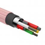 Cablu pentru incarcare si transfer de date Baseus Shining, USB/Lightning, LED, 2A, 1m, Roz 8 - lerato.ro