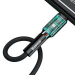 Cablu pentru incarcare si transfer de date Baseus Silica Gel, USB/Lightning, 2.4A, 1m, Negru 7 - lerato.ro