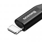 Cablu pentru incarcare si transfer de date Baseus Fisheye, USB/Lightning, 2A, 1m, Negru 7 - lerato.ro