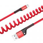 Cablu pentru incarcare si transfer de date Baseus Fisheye, USB/Lightning, 2A, 1m, Rosu 8 - lerato.ro