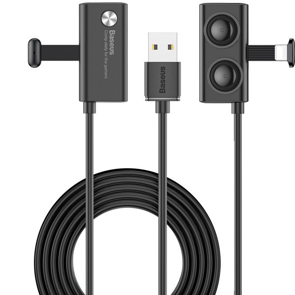 Cablu pentru incarcare si transfer de date Baseus Suction Cup Gaming, USB/Lightning, 1.5A, 2m, Negru 1 - lerato.ro