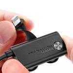 Cablu pentru incarcare si transfer de date Baseus Suction Cup Gaming, USB/Lightning, 1.5A, 2m, Negru