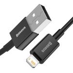Cablu pentru incarcare si transfer de date Baseus Superior, USB/Lightning, 2.4A, 1m, Negru 6 - lerato.ro