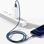 Cablu pentru incarcare si transfer de date Baseus Superior, USB/Lightning, 2.4A, 1m, Albastru
