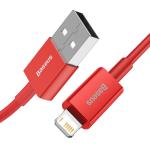 Cablu pentru incarcare si transfer de date Baseus Superior, USB/Lightning, 2.4A, 1m, Rosu 9 - lerato.ro