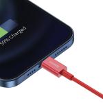 Cablu pentru incarcare si transfer de date Baseus Superior, USB/Lightning, 2.4A, 2m, Rosu 4 - lerato.ro