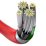 Cablu pentru incarcare si transfer de date Baseus Superior, USB/Lightning, 2.4A, 2m, Rosu 11 - lerato.ro