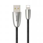 Cablu pentru incarcare si transfer de date Baseus Torch, USB/Lightning, LED, 2.4A, 1m, Negru 7 - lerato.ro