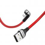 Cablu pentru incarcare si transfer de date Baseus U-Shaped, USB/Lightning, 2.4A, 1m, Rosu 4 - lerato.ro
