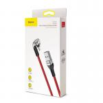Cablu pentru incarcare si transfer de date Baseus U-Shaped, USB/Lightning, 2.4A, 1m, Rosu 8 - lerato.ro