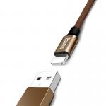 Cablu pentru incarcare si transfer de date Baseus Yiven, USB/Lightning, 2A, 1.2m, Maro 6 - lerato.ro