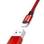 Cablu pentru incarcare si transfer de date Baseus Yiven, USB/Lightning, 2A, 1.8m, Rosu 4 - lerato.ro
