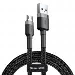 Cablu pentru incarcare si transfer de date Baseus Cafule USB/Micro-USB 2m Negru/Gri 2 - lerato.ro