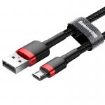 Cablu pentru incarcare si transfer de date Baseus Cafule USB/Micro-USB 2m Negru/Rosu