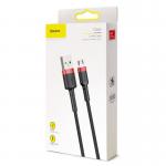 Cablu pentru incarcare si transfer de date Baseus Cafule USB/Micro-USB 3m Negru/Rosu 3 - lerato.ro