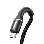 Cablu pentru incarcare si transfer de date Baseus Halo, USB/Micro-USB, LED, 2A, 2m, Negru 5 - lerato.ro