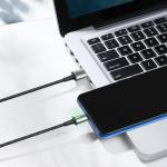 Cablu pentru incarcare si transfer de date Baseus Magnetic Zinc, USB/Micro-USB, LED, 2.4A, 1m, Negru 5 - lerato.ro