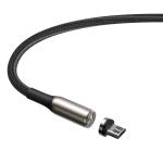 Cablu pentru incarcare si transfer de date Baseus Magnetic Zinc, USB/Micro-USB, 2A, 1m, Negru 6 - lerato.ro