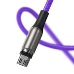 Cablu pentru incarcare si transfer de date Baseus Magnetic Zinc, USB/Micro-USB, 2A, 1m, Mov 4 - lerato.ro