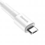Cablu pentru incarcare si transfer de date Baseus Mini, USB/Micro-USB, 2.4A, 1m, Alb 3 - lerato.ro