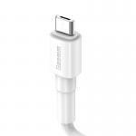 Cablu pentru incarcare si transfer de date Baseus Mini, USB/Micro-USB, 2.4A, 1m, Alb 5 - lerato.ro