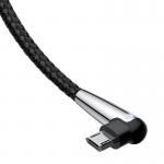 Cablu pentru incarcare si transfer de date Baseus Sharp Bird, USB/Micro-USB, LED, 1.5A, 2m, Negru 8 - lerato.ro