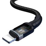 Cablu pentru incarcare si transfer de date Baseus Cafule, USB - USB Type-C/Lightning, Quick Charge 3.0, 18W, 2.4A, 1.2m, Negru/Gri 4 - lerato.ro