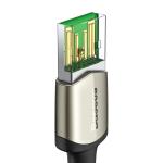Cablu pentru incarcare si transfer de date Baseus Cafule, USB/USB Type-C, VOOC, Quick Charge 5A, 1m, Rosu