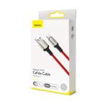 Cablu pentru incarcare si transfer de date Baseus Cafule, USB/USB Type-C, VOOC, Quick Charge 5A, 1m, Rosu 4 - lerato.ro