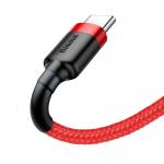 Cablu pentru incarcare si transfer de date Baseus Cafule USB/USB Type-C 1m Rosu