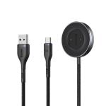 Cablu pentru incarcare si transfer de date Baseus Cafule, USB/USB Type-C, Huawei Watch Charging Dock, 5A, 1.5m, Negru